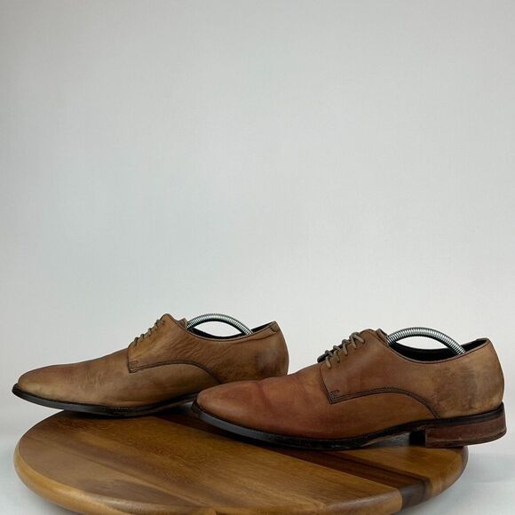 Mens Cole‎ Haan Williams Brown Leather Plain Toe Oxford Dress Shoes Size 10.5 M main image 7